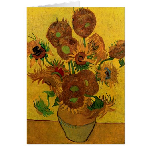 Vase Still Life avec 15 tournesols Vincent van Gog (Devant)