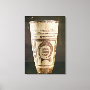 Vase, Style I, uit Susa, Iran, 5000-4000 BC Canvas Afdruk