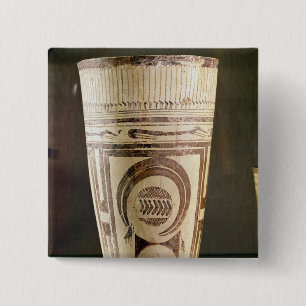 Vase, Style I, uit Susa, Iran, 5000-4000 BC Vierkante Button 5,1 Cm