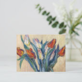 Vase Tulpen - Claude Monet Briefkaart (Staand voorkant)