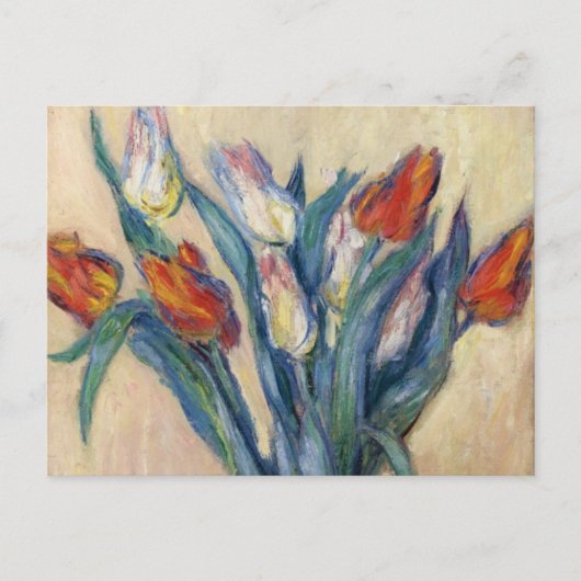 Vase Tulpen - Claude Monet Briefkaart (Voorkant)