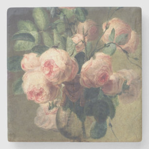 Vase van bloemen 2 2 stenen onderzetter