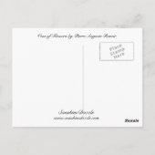 Vase van bloemen briefkaart (Achterkant)