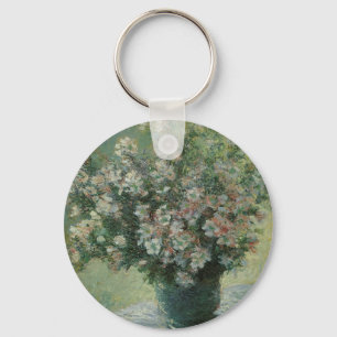 Vase van bloemen door Claude Monet Sleutelhanger