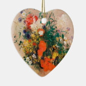 Vase van bloemen door Redon Post-Impressionist Keramisch Ornament (Rechts)