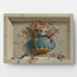 Vase van Bloemen in een Niche Fotoplaat