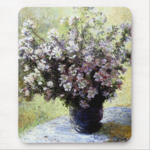 Vase van bloemen muismat