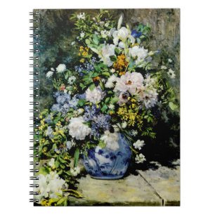 Vase van bloemen notitieboek