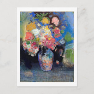 Vase van bloemen, Redon Briefkaart