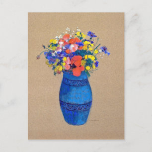 Vase van bloemen, Redon Briefkaart