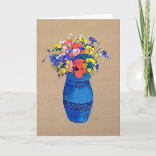 Vase van bloemen, Redon Kaart