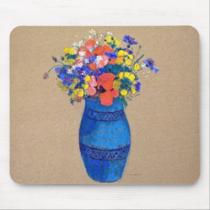 Vase van bloemen, Redon Muismat
