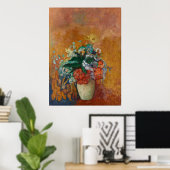 Vase van de bloemen Odilon Redon Franse olieverf Poster (Thuiskantoor)