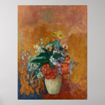 Vase van de bloemen Odilon Redon Franse olieverf