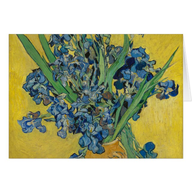 Vase Van Gogh avec Iris Classic Impressionnisme (Devant horizontal)