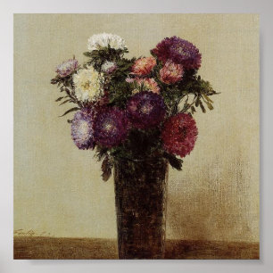 Vase van het Poster van de Bloemen Fantin-Latour