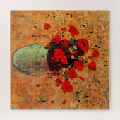Vase van papavers door Odilon Redon Legpuzzel (Horizontaal)