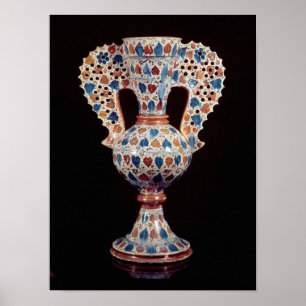 Vase vitrée à l'étouffante décoration