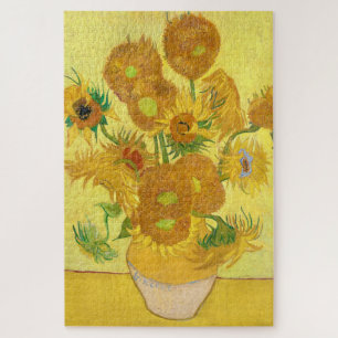 Vase with fifteen sunflowers by Vincent Van Gogh  Legpuzzel