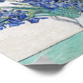 Vase with Irises Vincent van Gogh Poster (Hoek)
