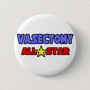 Vasectomie All Star Ronde Button 5,7 Cm