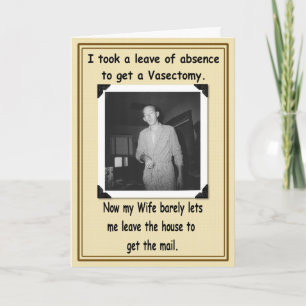 Vasectomie - Goed gedaan Kaart