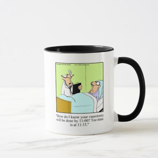Vasectomie / Humour de golf cadeau Mug (Droite)
