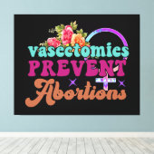 Vasectomieën voorkomen abortuscanvas afdrukken (Insitu (Houten vloer))