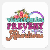 Vasectomies Empêcher l'avortement Stickers (Devant)