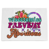 Vasectomies Empêcher les avortements Sacs cadeaux (Devant)