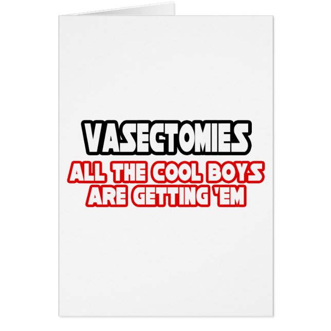 Vasectomies...Garçons Cool (Devant)