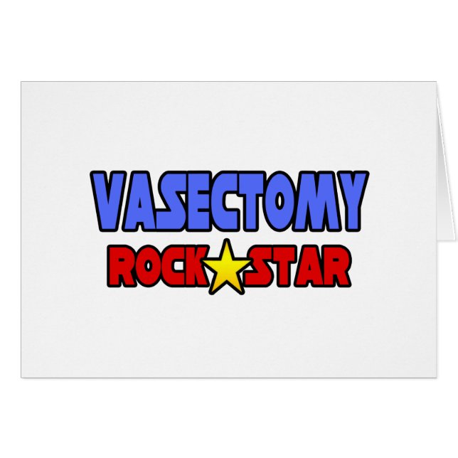 Vasectomy Rock Star (Voorkant Horizontaal)