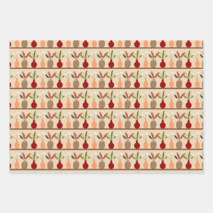 Vases et Fleurs Feuilles de papier d'enveloppement