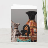 Vases grecques personnalisables vierges Carte de v (Dos)