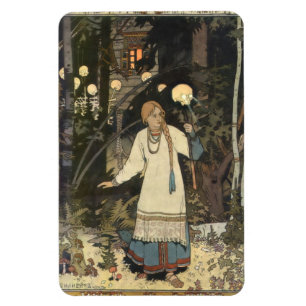 Vasilisa de mooie aan de Hut van Baba Yaga - Ik Magneet