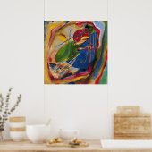 Vasily Kandinsky - Afbeelding met drie spots Poster (Keuken)