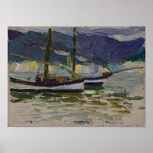 Vasily Kandinsky Bateaux de pêche Sestri Poster (Devant)