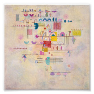 Vasily Kandinsky - Graceful Ascent Foto Afdruk