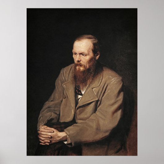 Vasily Perov Portret van Fjodor Dostojevski Kunst Poster (Voorkant)