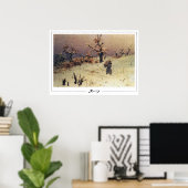 Vasily Polenov Affiche d'art Zedign #151 (Bureau à domicile)