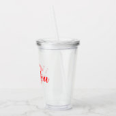 Vaso de acrílico - Te amo Acryl Drinkbeker (Links)