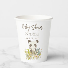 Vaso de papel Baby Shower Panda Papieren Bekers