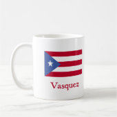 Vasquez Puerto Ricaanse vlag Koffiemok (Links)