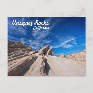 Vasquez Rocks provinciepark nabij los angeles Briefkaart