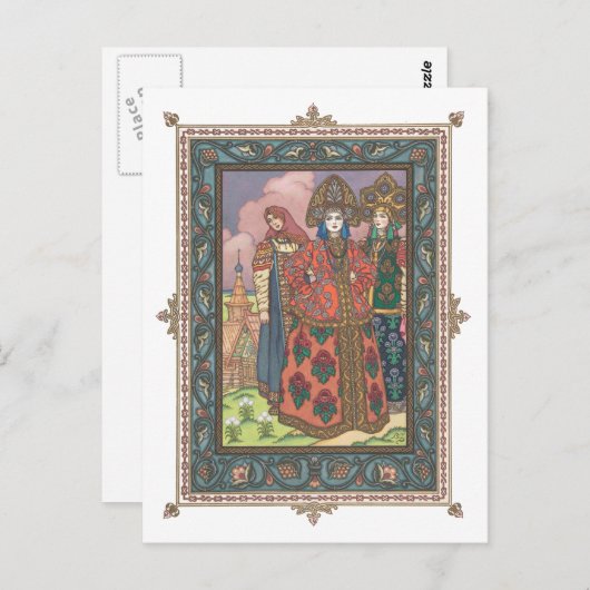 Vassilissa het mooie Russisch Folktale Briefkaart (Voorkant / Achterkant)