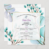 Vasso Square Invitation Kaart (Voorkant / Achterkant)