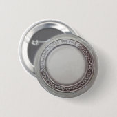Vast .999+ blanco, zilverronde ronde eunce ronde button 5,7 cm (Voorkant /achterkant)