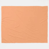 Vast Abrikozen Fleece Deken (Voorkant (Horizontaal))