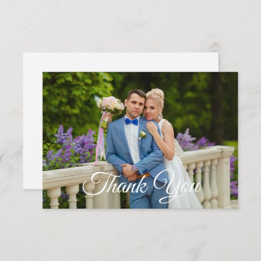 Vast bedankt briefkaart (Voorkant / Achterkant)