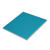 Vast bindblauw blauwgroen tegeltje (Zijkant)